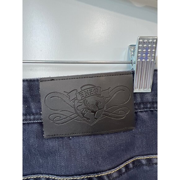 Enzo Denim Jeans Size 34 Dark Wash Straight Leg Casual Dark Wash Cotton Western - Picture 3 of 7